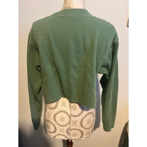 That's It I'm Not Going Anywhere Grinch Cropped Sweatshirt Medium - Picture 3 of 6